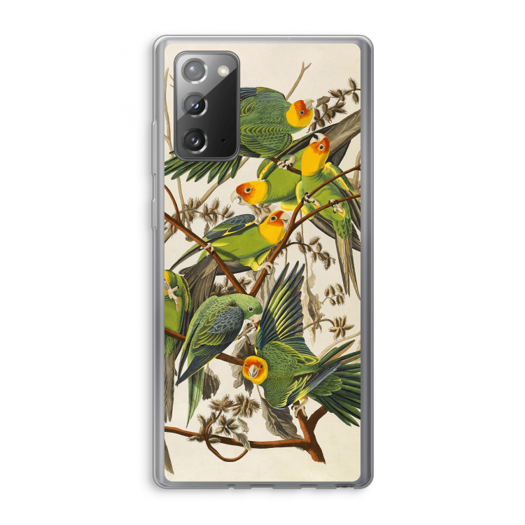 Carolinaparkiet: Samsung Galaxy Note 20 / Note 20 5G Transparant Hoesje