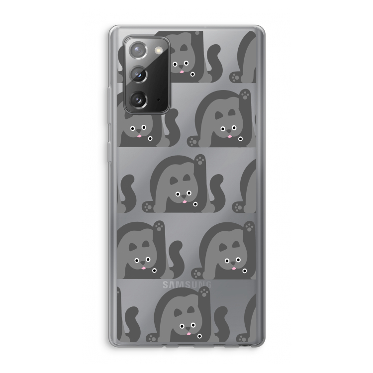 Cats: Samsung Galaxy Note 20 / Note 20 5G Transparant Hoesje