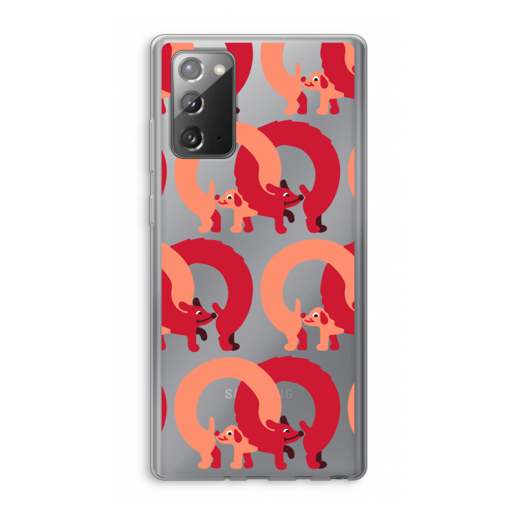 Dogs: Samsung Galaxy Note 20 / Note 20 5G Transparant Hoesje