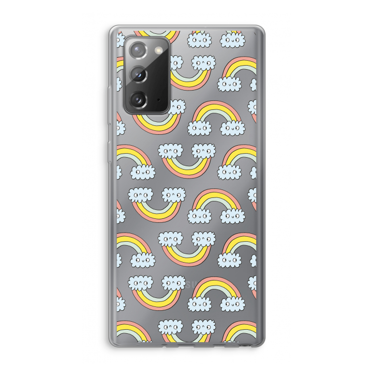 Regenboog: Samsung Galaxy Note 20 / Note 20 5G Transparant Hoesje
