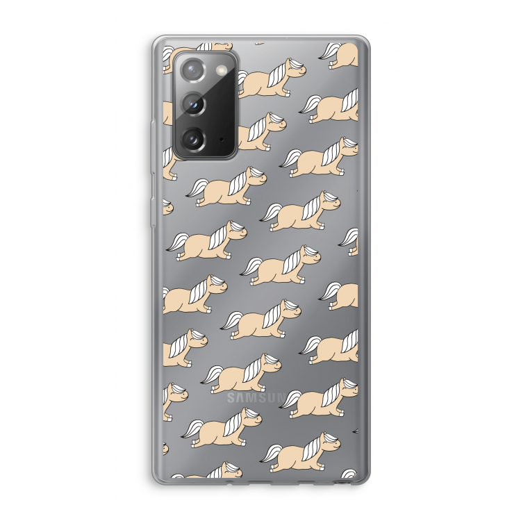 Ponys: Samsung Galaxy Note 20 / Note 20 5G Transparant Hoesje