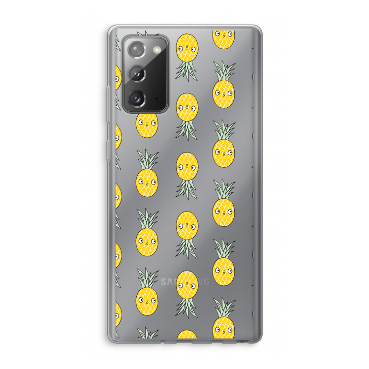 Ananas: Samsung Galaxy Note 20 / Note 20 5G Transparant Hoesje