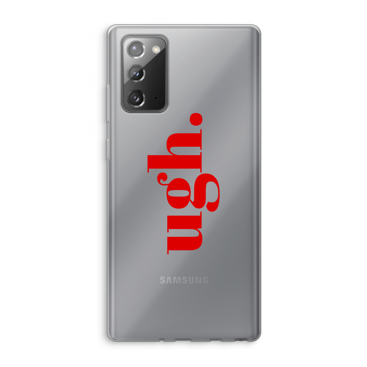 Ugh: Samsung Galaxy Note 20 / Note 20 5G Transparant Hoesje