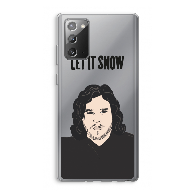 Let It Snow: Samsung Galaxy Note 20 / Note 20 5G Transparant Hoesje