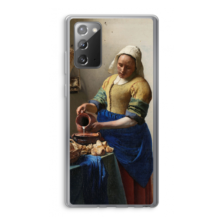 The Milkmaid: Samsung Galaxy Note 20 / Note 20 5G Transparant Hoesje