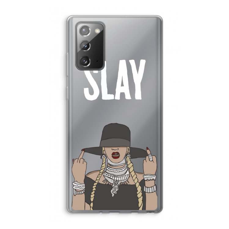 Slay All Day: Samsung Galaxy Note 20 / Note 20 5G Transparant Hoesje