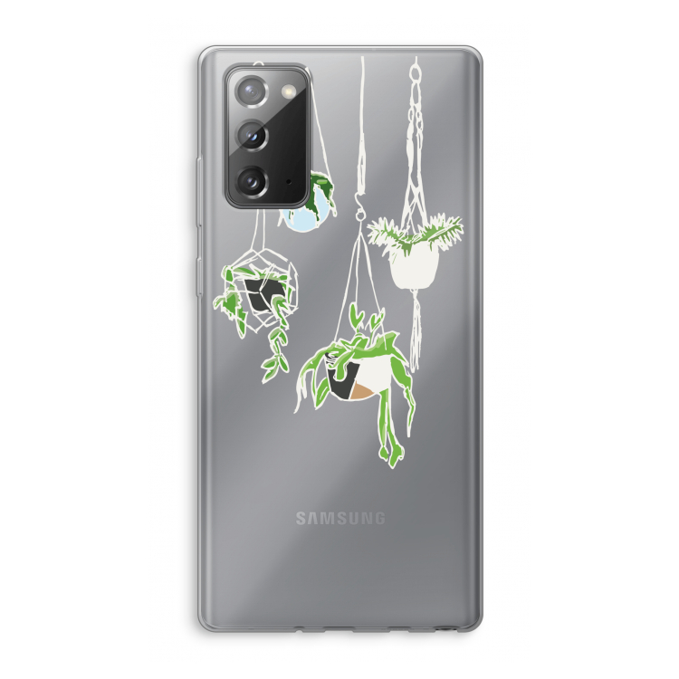 Hang In There: Samsung Galaxy Note 20 / Note 20 5G Transparant Hoesje