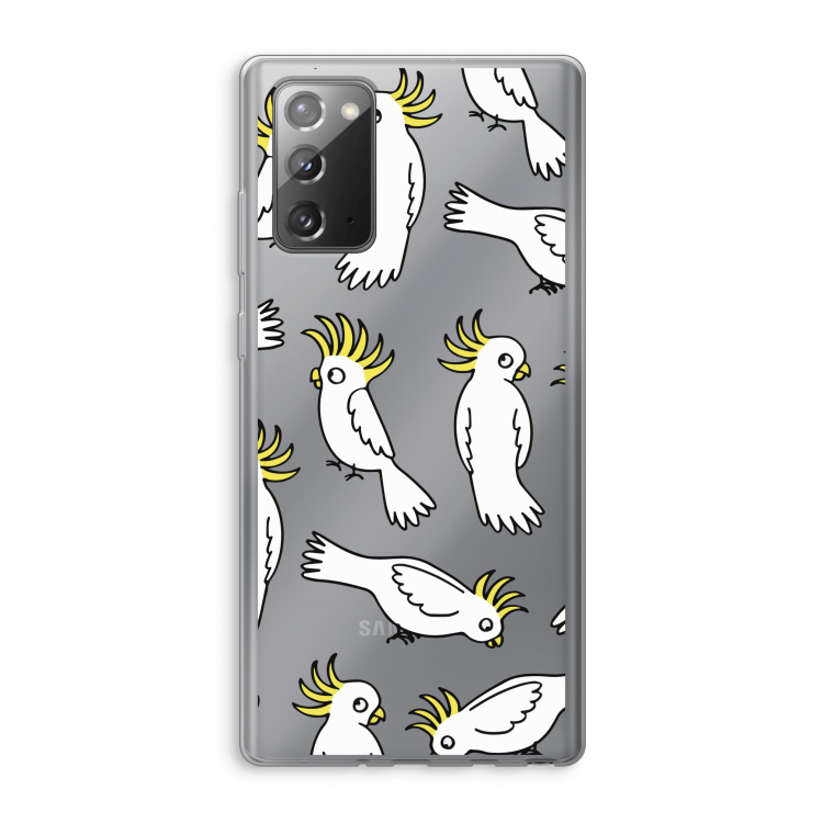 Papegaai: Samsung Galaxy Note 20 / Note 20 5G Transparant Hoesje