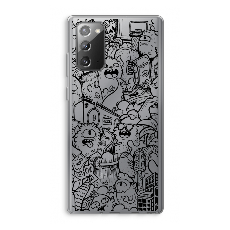 Vexx Black City : Samsung Galaxy Note 20 / Note 20 5G Transparant Hoesje