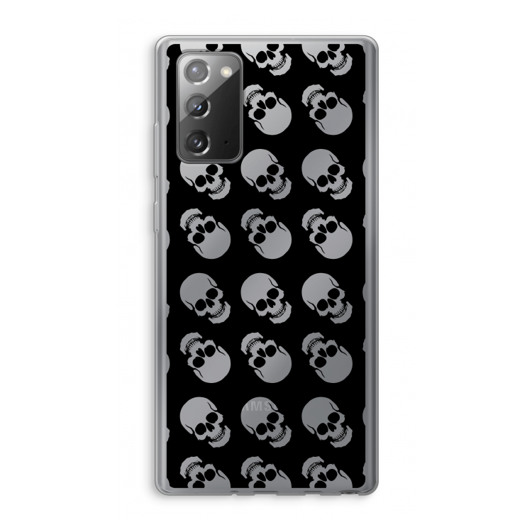 Musketon Skulls: Samsung Galaxy Note 20 / Note 20 5G Transparant Hoesje