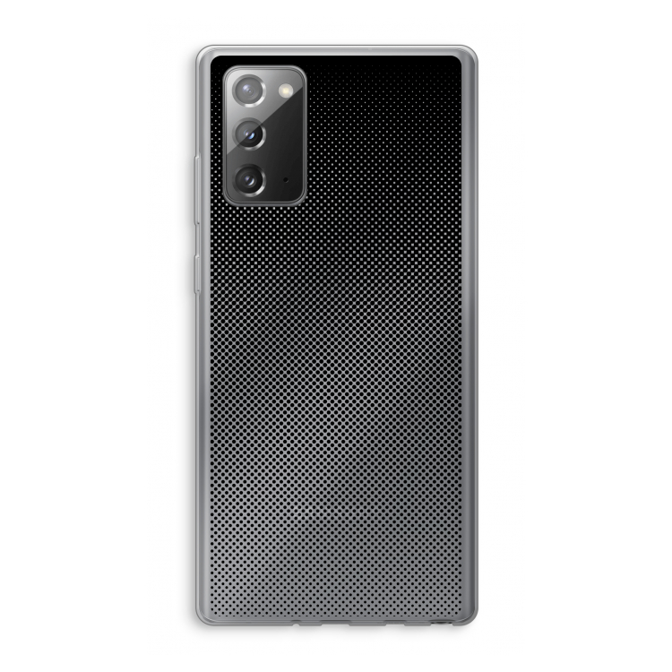 Musketon Halftone: Samsung Galaxy Note 20 / Note 20 5G Transparant Hoesje
