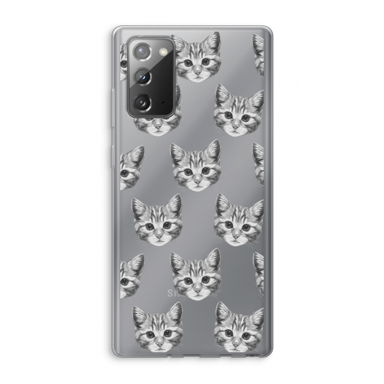 Kitten: Samsung Galaxy Note 20 / Note 20 5G Transparant Hoesje
