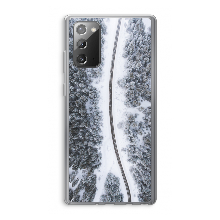 Snøfall: Samsung Galaxy Note 20 / Note 20 5G Transparant Hoesje