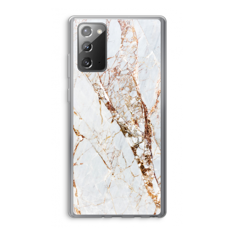 Goud marmer: Samsung Galaxy Note 20 / Note 20 5G Transparant Hoesje
