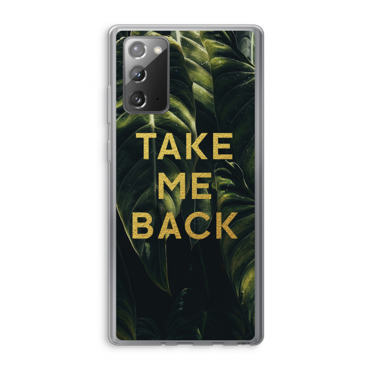 Take me back: Samsung Galaxy Note 20 / Note 20 5G Transparant Hoesje