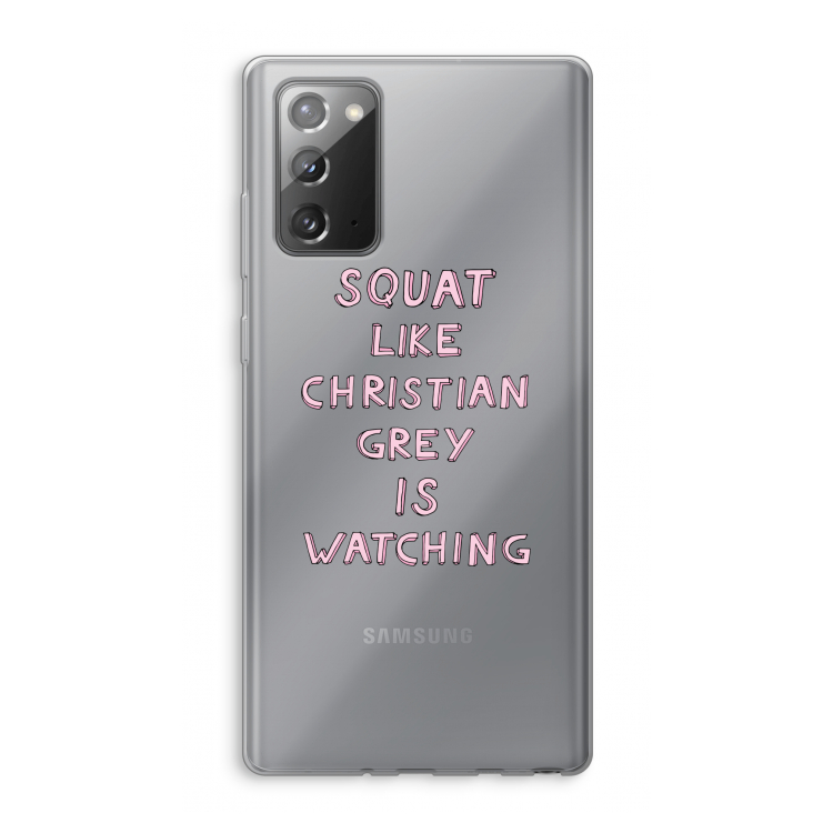Christian Grey: Samsung Galaxy Note 20 / Note 20 5G Transparant Hoesje