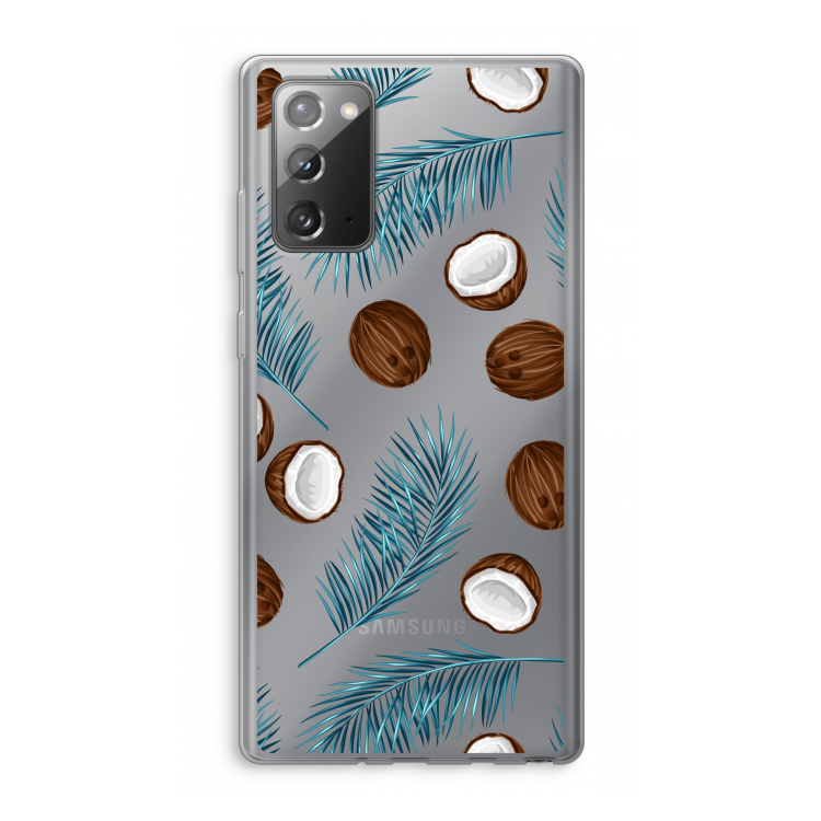 Kokosnoot roze: Samsung Galaxy Note 20 / Note 20 5G Transparant Hoesje