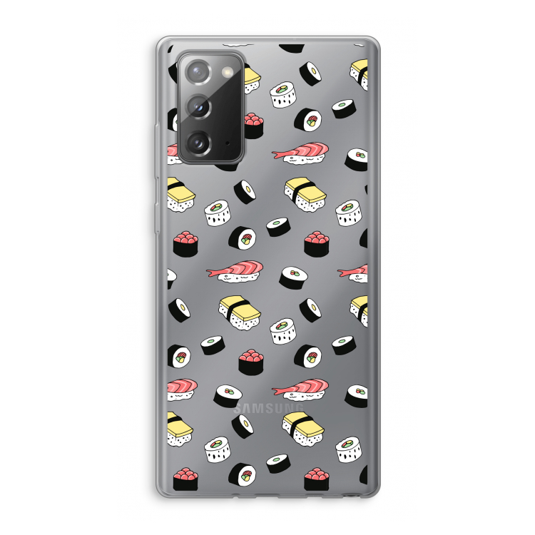 Sushi time: Samsung Galaxy Note 20 / Note 20 5G Transparant Hoesje