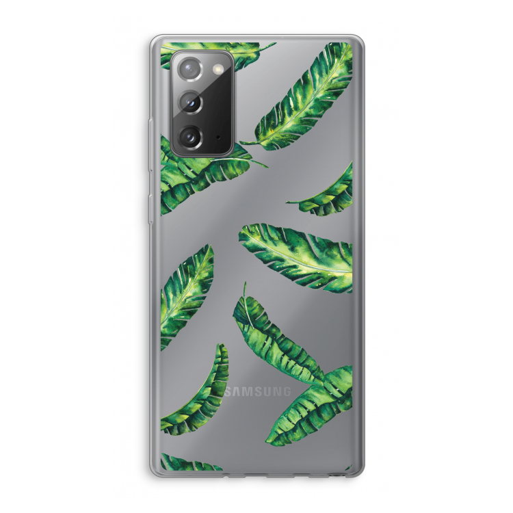 Lange bladeren: Samsung Galaxy Note 20 / Note 20 5G Transparant Hoesje
