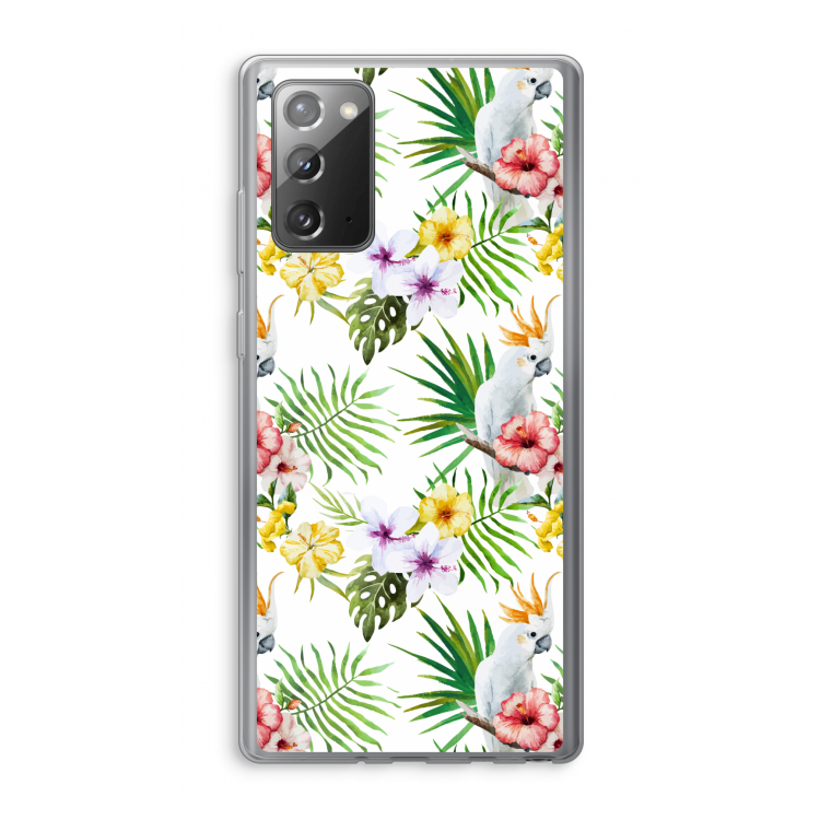 Gele kuif: Samsung Galaxy Note 20 / Note 20 5G Transparant Hoesje