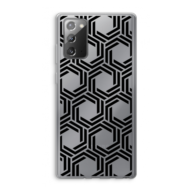 Geometrisch patroon: Samsung Galaxy Note 20 / Note 20 5G Transparant Hoesje