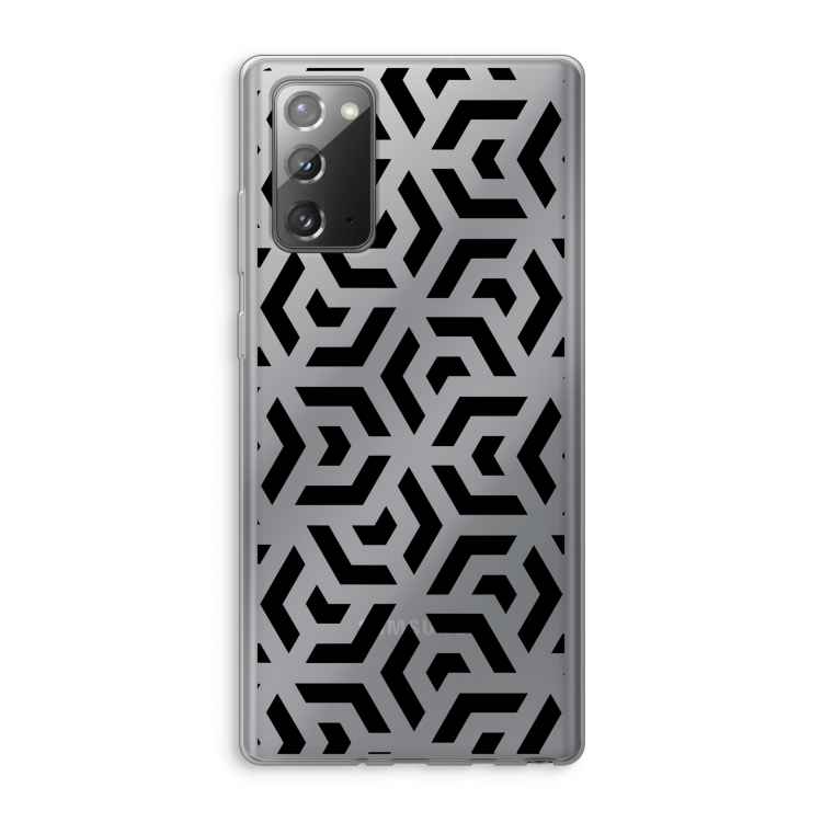 Crazy pattern: Samsung Galaxy Note 20 / Note 20 5G Transparant Hoesje