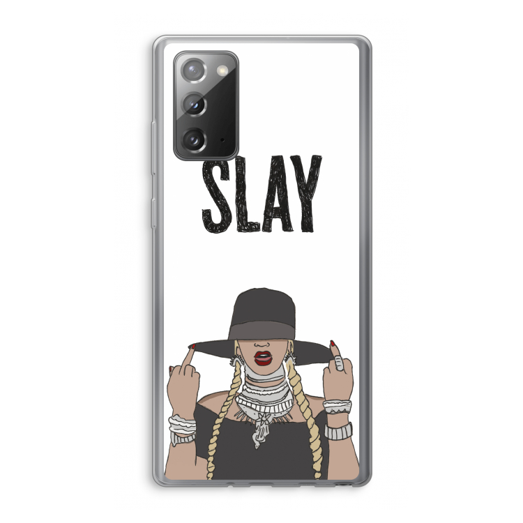 Slay All Day: Samsung Galaxy Note 20 / Note 20 5G Transparant Hoesje