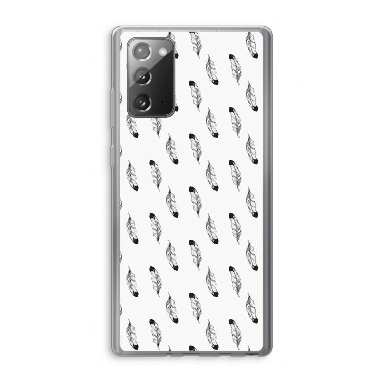 Pluimen: Samsung Galaxy Note 20 / Note 20 5G Transparant Hoesje