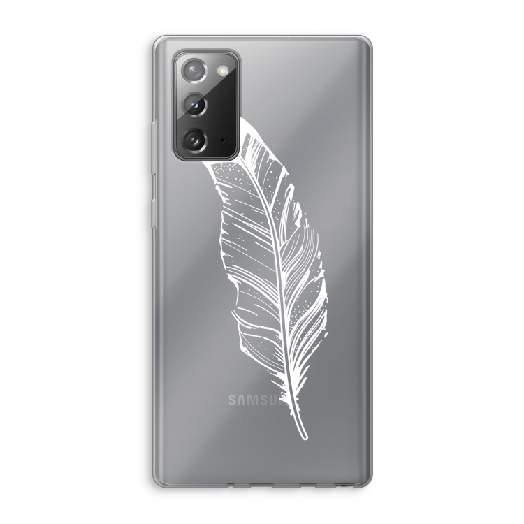 Pluim: Samsung Galaxy Note 20 / Note 20 5G Transparant Hoesje