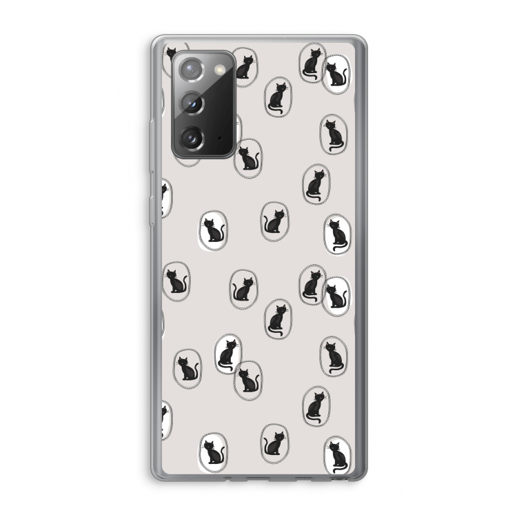 Miauw: Samsung Galaxy Note 20 / Note 20 5G Transparant Hoesje