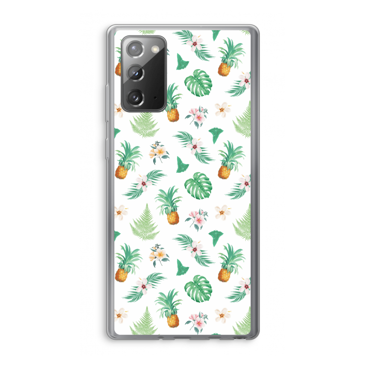 Ananas bladeren: Samsung Galaxy Note 20 / Note 20 5G Transparant Hoesje