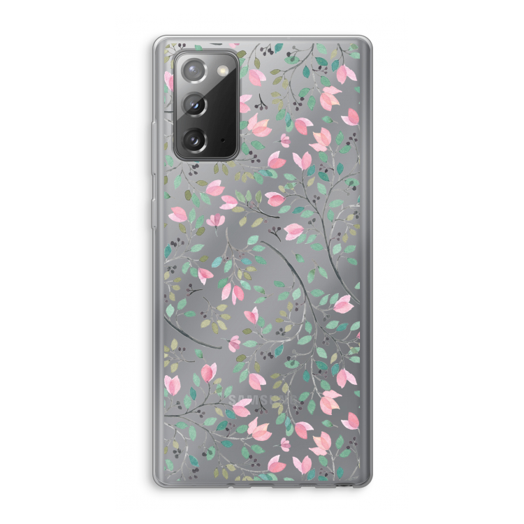 Sierlijke bloemen: Samsung Galaxy Note 20 / Note 20 5G Transparant Hoesje