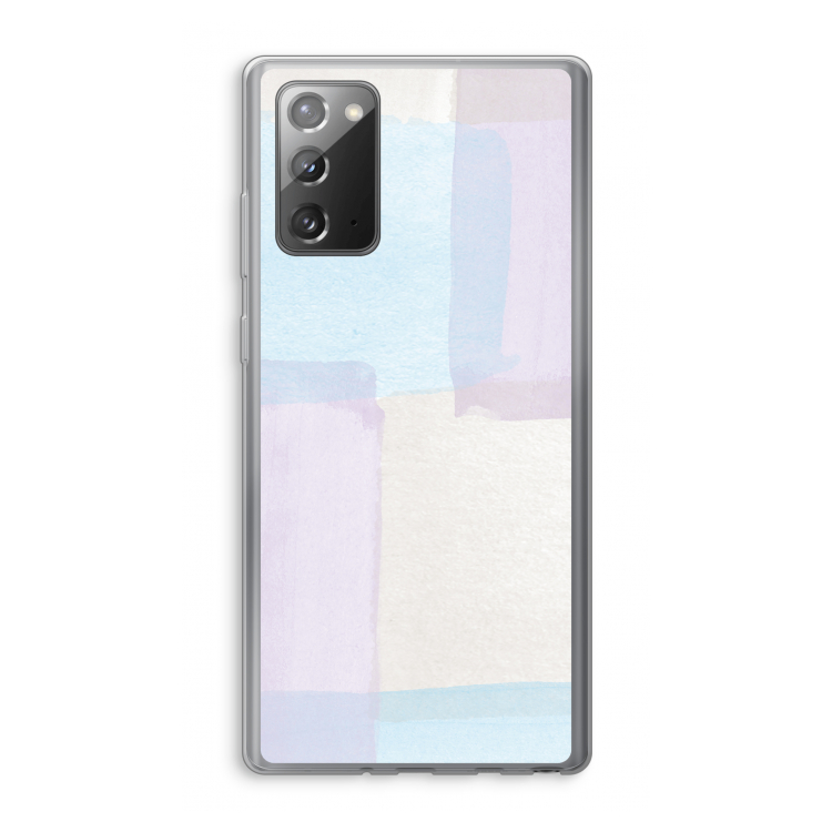 Square pastel: Samsung Galaxy Note 20 / Note 20 5G Transparant Hoesje