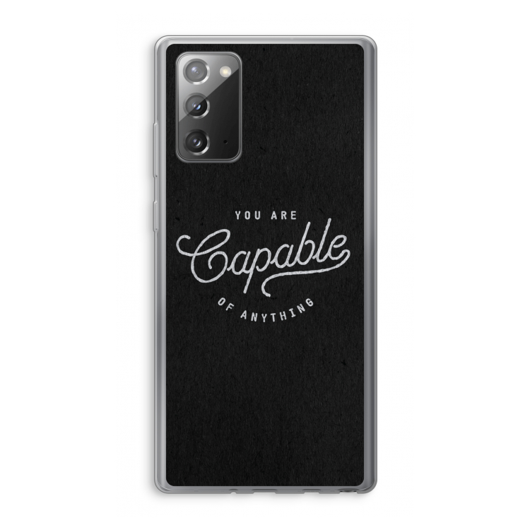 Capable: Samsung Galaxy Note 20 / Note 20 5G Transparant Hoesje