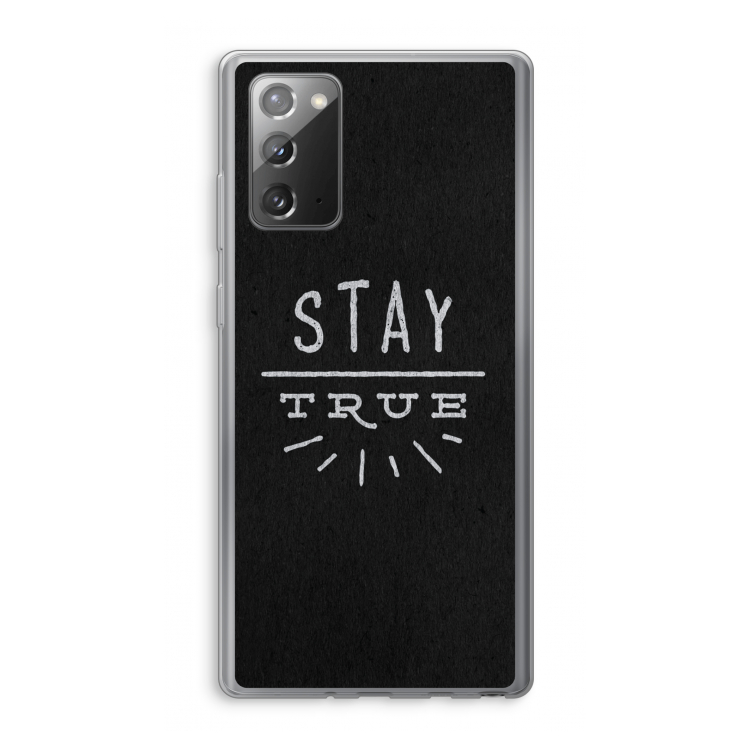 Stay true: Samsung Galaxy Note 20 / Note 20 5G Transparant Hoesje
