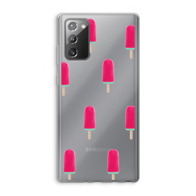 Waterijsje: Samsung Galaxy Note 20 / Note 20 5G Transparant Hoesje