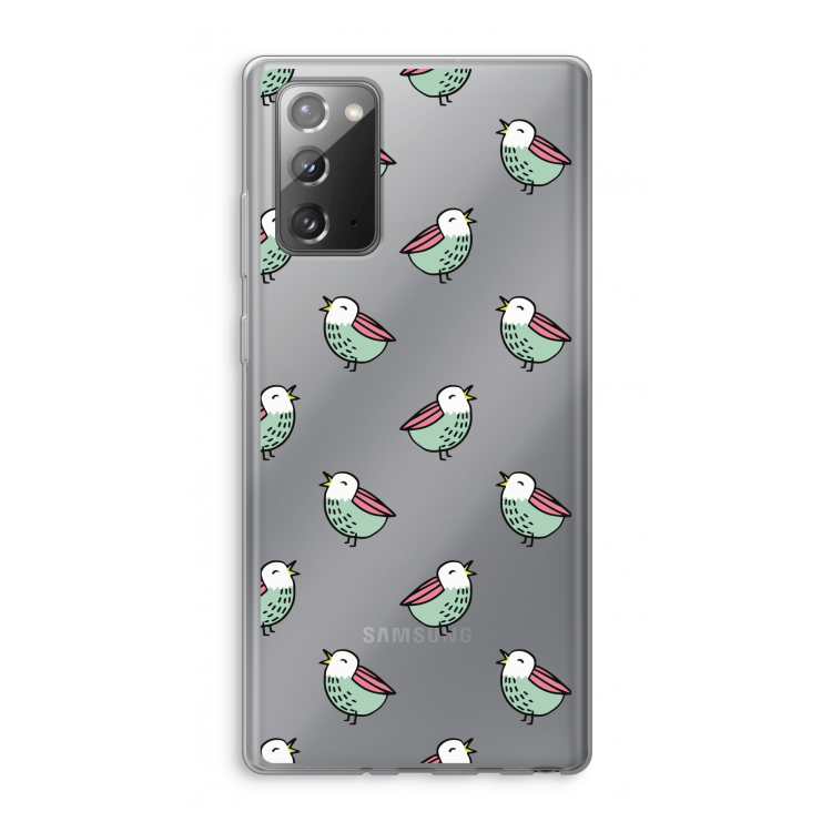 Vogeltjes: Samsung Galaxy Note 20 / Note 20 5G Transparant Hoesje