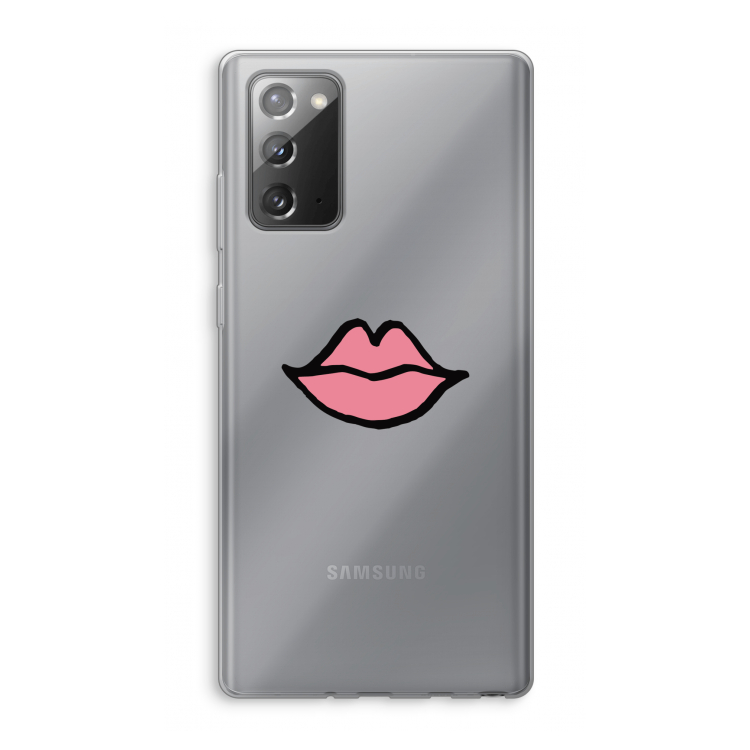Kusje: Samsung Galaxy Note 20 / Note 20 5G Transparant Hoesje