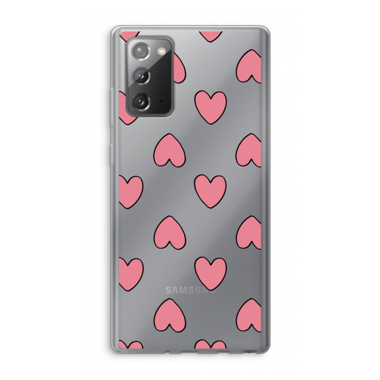 Ondersteboven verliefd: Samsung Galaxy Note 20 / Note 20 5G Transparant Hoesje