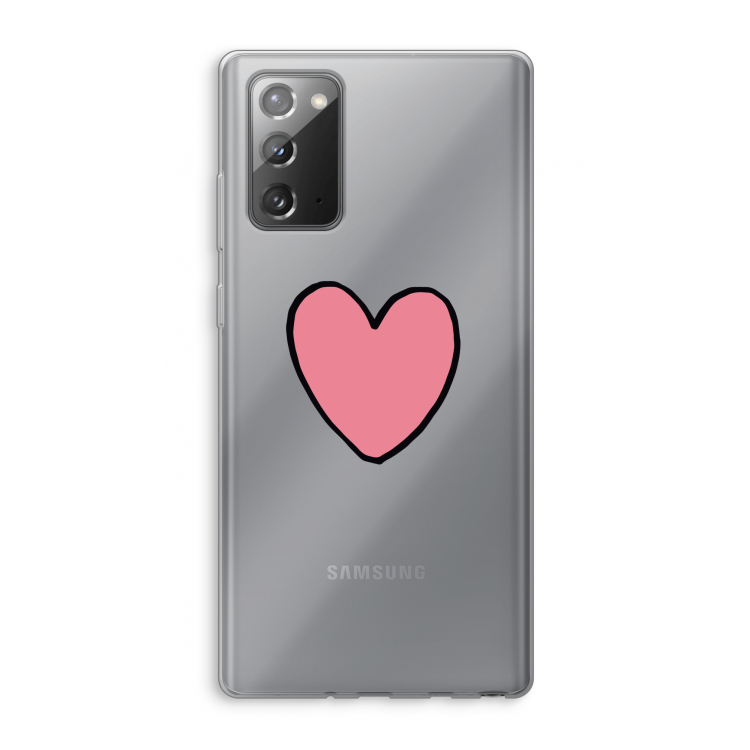 Hartje: Samsung Galaxy Note 20 / Note 20 5G Transparant Hoesje