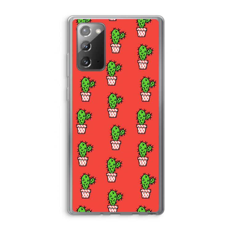 Mini cactus: Samsung Galaxy Note 20 / Note 20 5G Transparant Hoesje