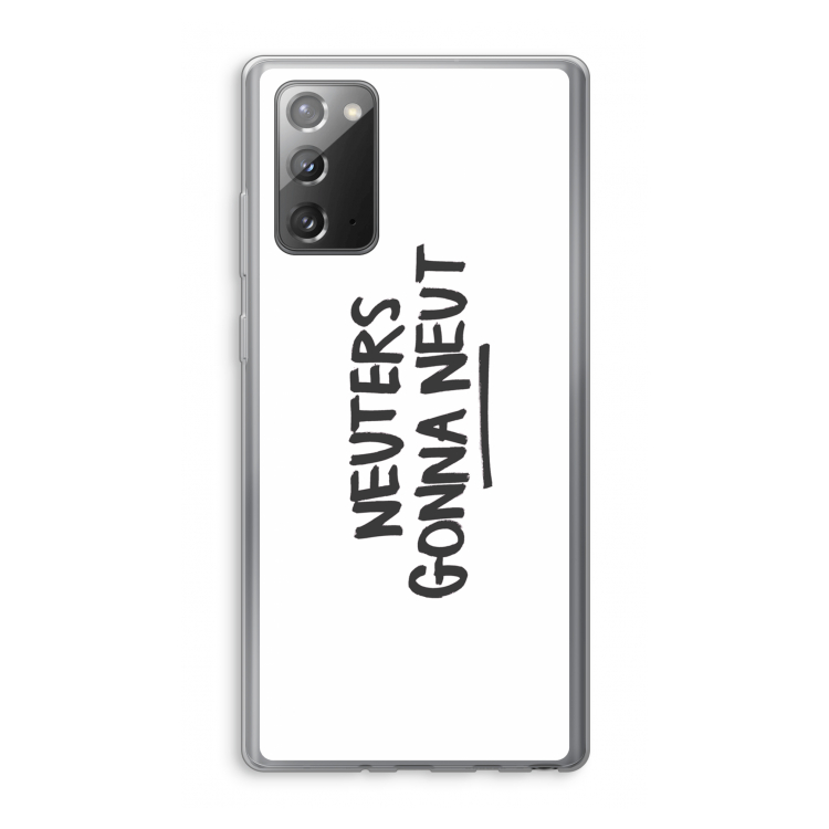 Neuters: Samsung Galaxy Note 20 / Note 20 5G Transparant Hoesje