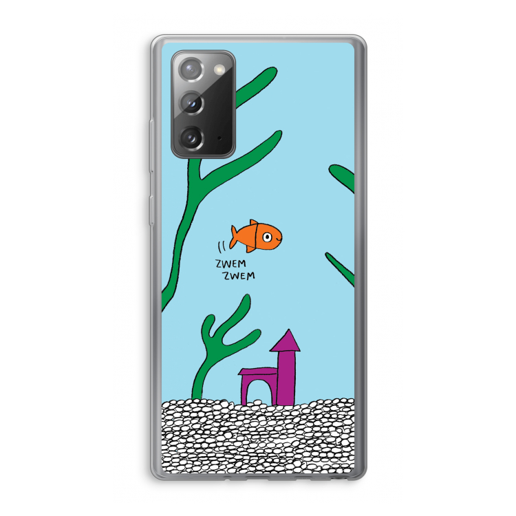 Aquarium: Samsung Galaxy Note 20 / Note 20 5G Transparant Hoesje