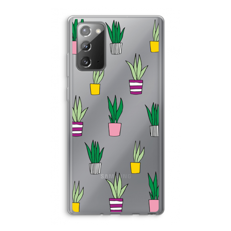 Sanseveria: Samsung Galaxy Note 20 / Note 20 5G Transparant Hoesje