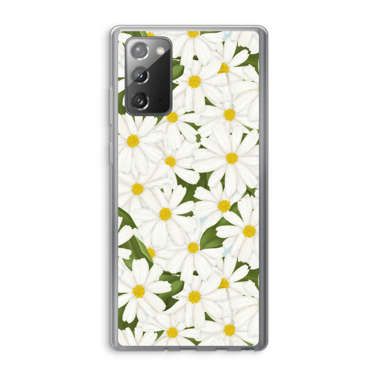 Summer Daisies: Samsung Galaxy Note 20 / Note 20 5G Transparant Hoesje