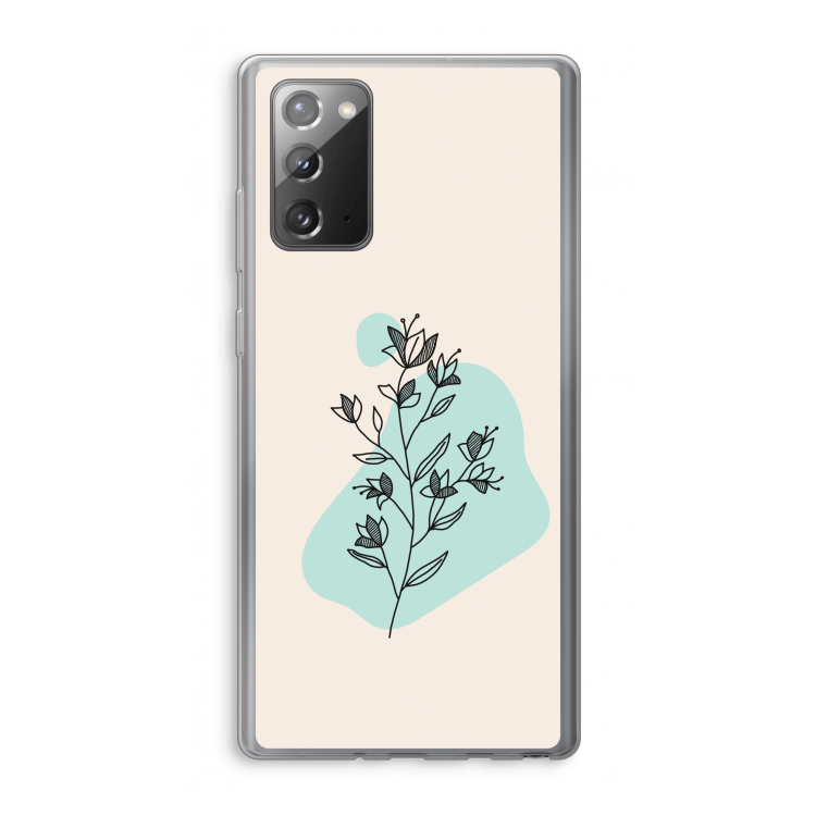 Violets are blue: Samsung Galaxy Note 20 / Note 20 5G Transparant Hoesje