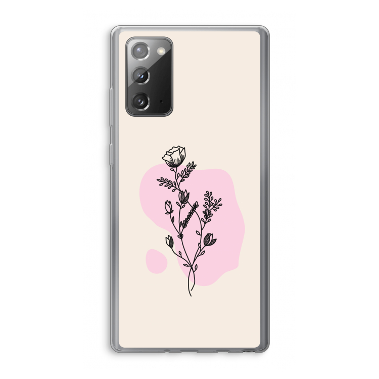 Roses are red: Samsung Galaxy Note 20 / Note 20 5G Transparant Hoesje