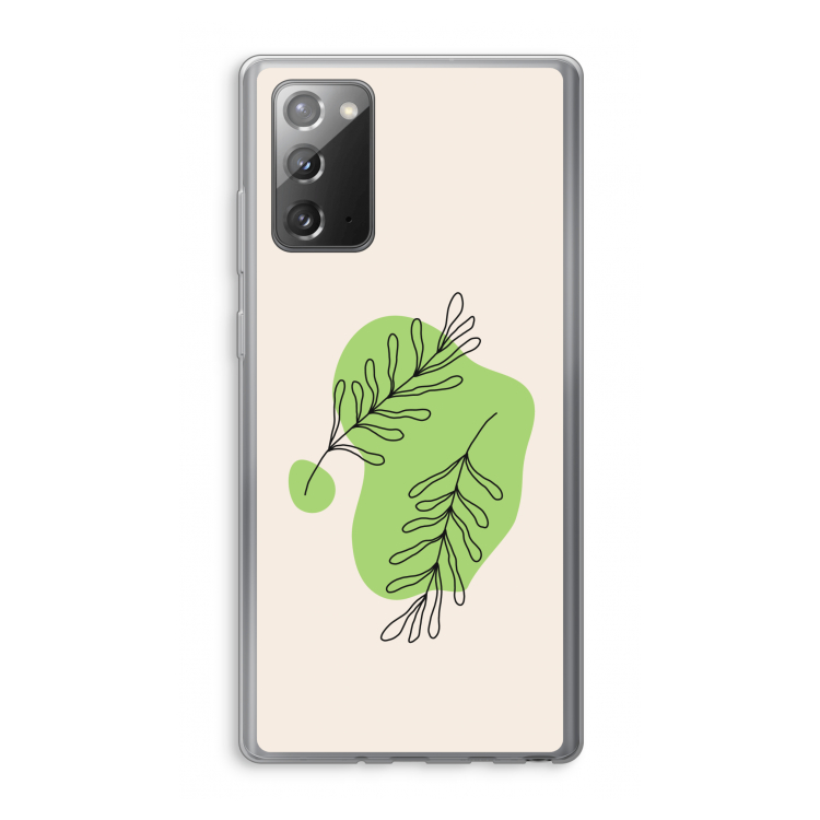 Beleaf in you: Samsung Galaxy Note 20 / Note 20 5G Transparant Hoesje