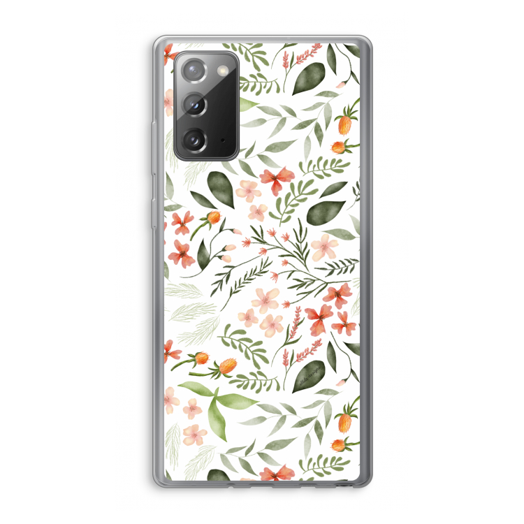 Sweet little flowers: Samsung Galaxy Note 20 / Note 20 5G Transparant Hoesje
