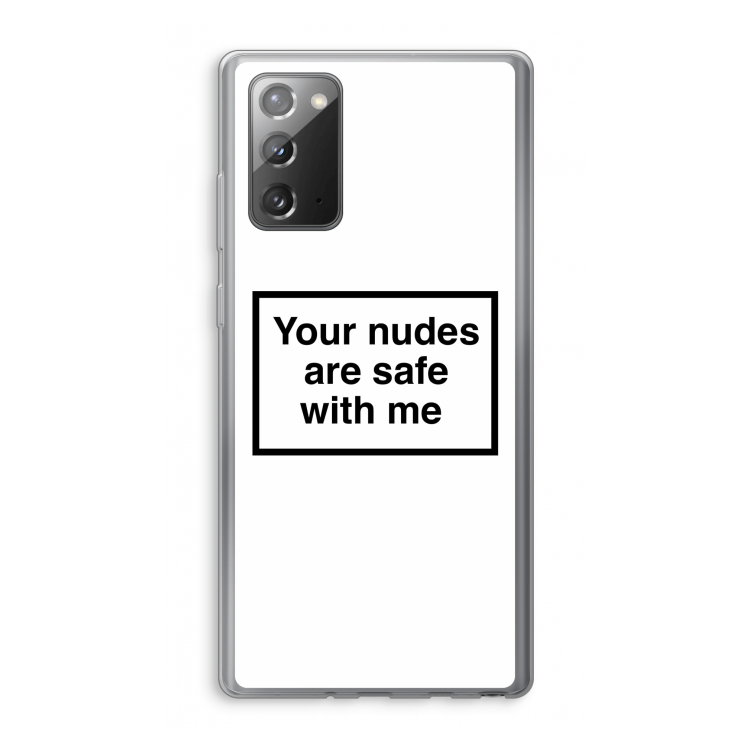 Safe with me: Samsung Galaxy Note 20 / Note 20 5G Transparant Hoesje